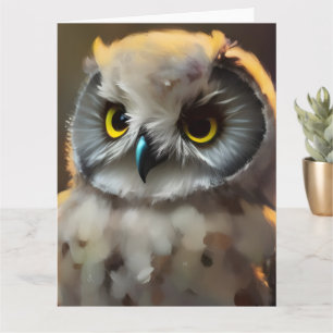 Baby Owl Toutes les occasions Carte de voeux