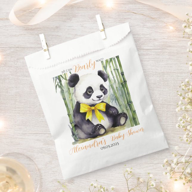 Baby Panda Baby Bearly Wait Gender Neutral Baby Sh Geschenktütchen (Ausgeschnitten)