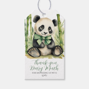 Baby Panda Baby Dusche Danke Beary Much Geschenkanhänger