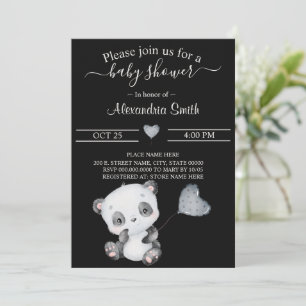 Baby Panda Babyparty Einladung