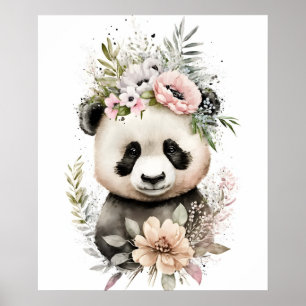 Baby-Panda-Bär  Poster
