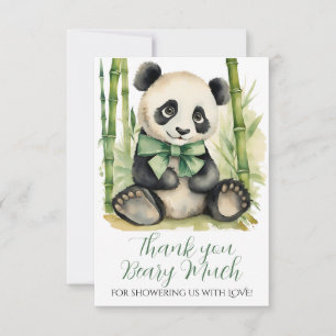 Baby Panda Bear Baby Dusche Vielen Dank Dankeskarte