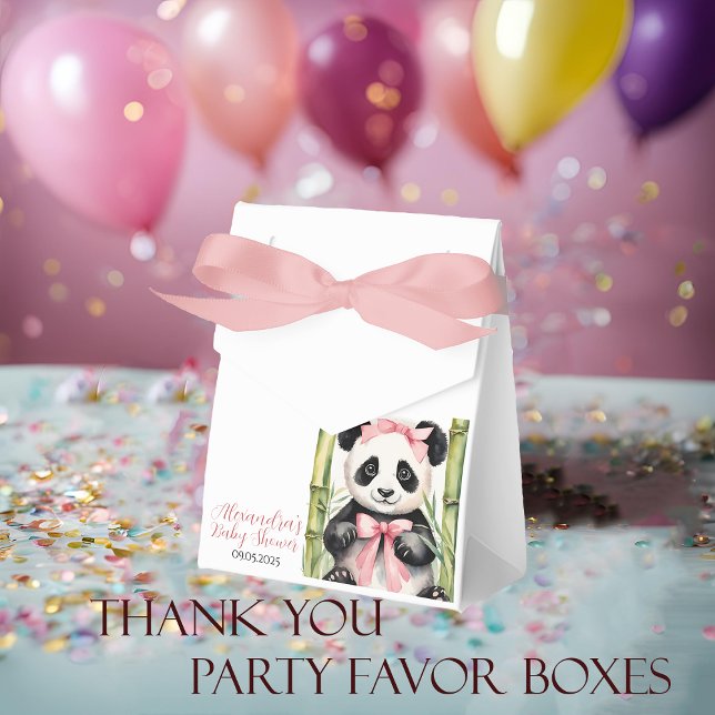 Baby Panda Bear Girls Babydusche Geschenkschachtel (Von Creator hochgeladen)