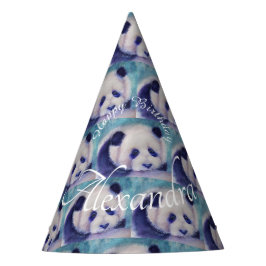 Baby Panda Bear Happy Birthday Partyhütchen
