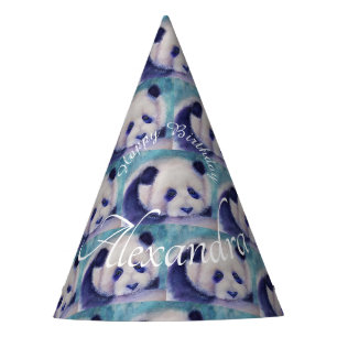 Baby Panda Bear Happy Birthday Partyhütchen