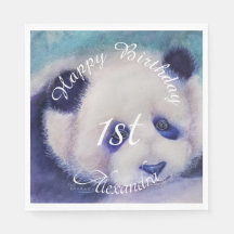 Baby Panda Bear Happy Birthday