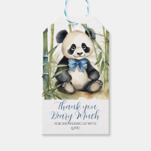 Baby Panda Boy Baby Dusche Vielen Dank Beary Much Geschenkanhänger