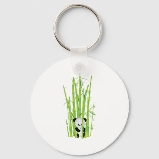 Baby Panda im Bamboo-Wald Schlüsselanhänger