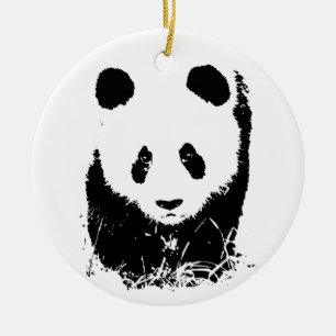 Baby Panda Keramik Ornament
