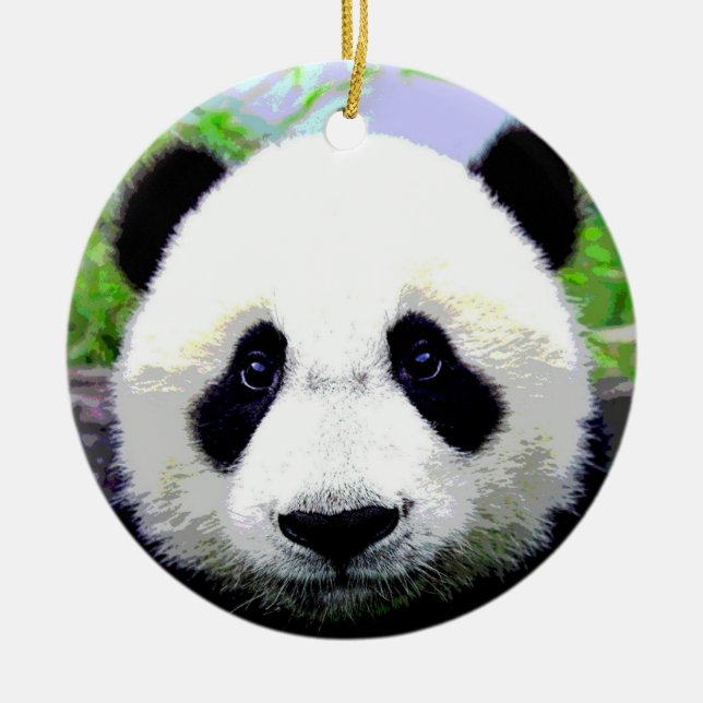 Baby Panda Keramik Ornament (Vorne)