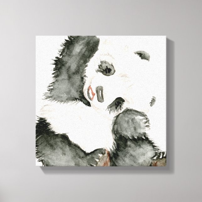 Baby Panda | Niedlich & Furry Leinwanddruck (Vorderseite)