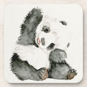 Baby-Panda   niedlich u. Pelz Getränkeuntersetzer