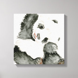 Baby-Panda   niedlich u. Pelz Leinwanddruck
