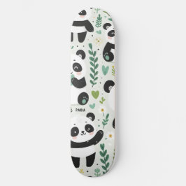 Baby Panda Pattern Skateboard