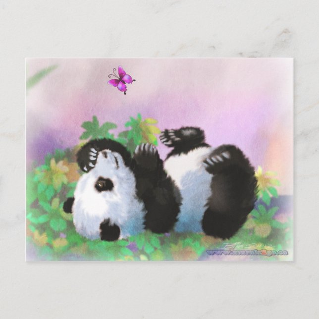 Baby Panda Postkarte (Vorderseite)