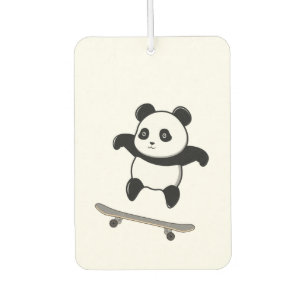 Baby Panda Skateboard Autolufterfrischer