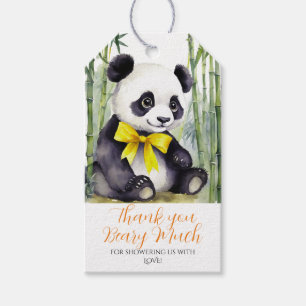 Baby Panda Unisex Baby Dusche Vielen Dank Beary Mu Geschenkanhänger