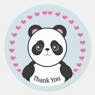 Baby Panda Vielen Dank Stickers