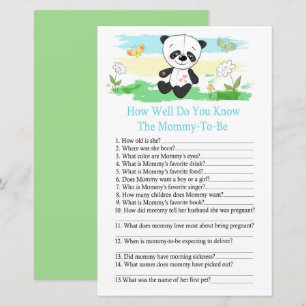 Baby Panda Wie gut kennen Sie Babydusche?