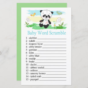 Baby Panda Wortspiel