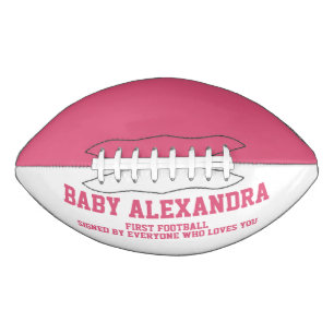 Baby-Party für kleines Mädchen in Rosa Football