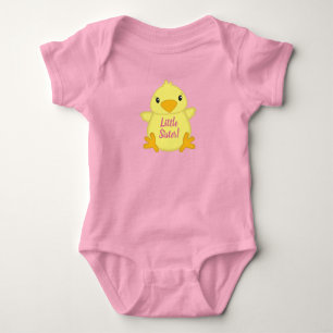 Baby-Party für Mädchen mit Küken Rosa Baby Strampler