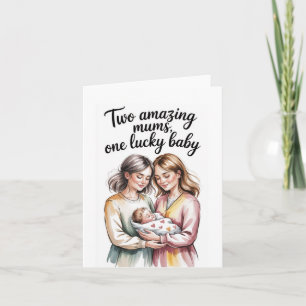 Baby-Party für zwei Mütter. Einladung