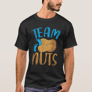 Baby-Party Geschlecht Enthüllungsfeier Team Nüsse T-Shirt