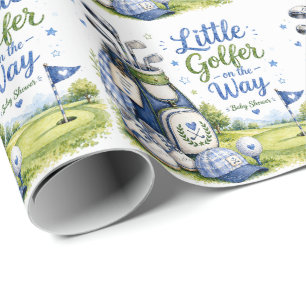 Baby-Party im Golfthema für einen kleinen Golfer Geschenkpapier