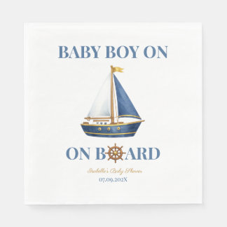 Baby-Party Servietten Kleiner Segler