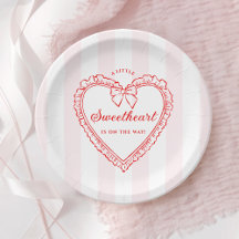 Baby-Party-Tellerplatten 'Little Sweetheart'