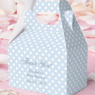 Baby-Partygeschenkbox mit blauen Tupfen Geschenkschachtel