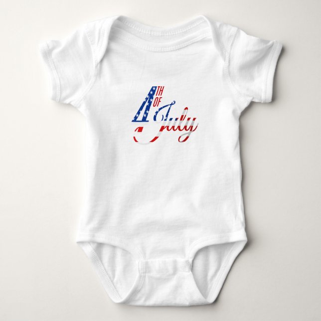 Baby Patriotic USA Baby Bodysuit Baby Strampler (Vorderseite)