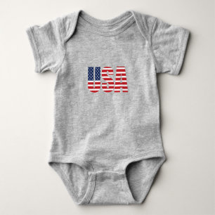 Baby Patriotic USA Baby Bodysuit Strampler