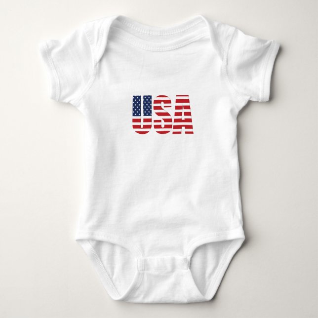 Baby Patriotic USA Strampler (Vorderseite)