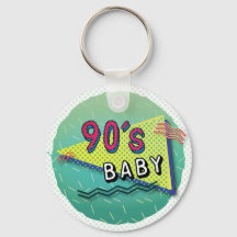 Baby Pattern Schlüsselanhänger der 90er Jahre