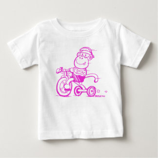 Baby Pedaling Monkey Tricycle Baby T-shirt