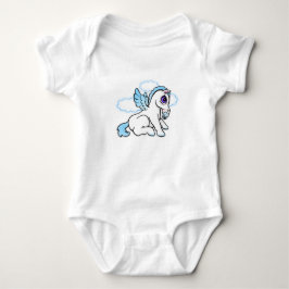 Baby Pegasus mit binky - Blau Baby Strampler