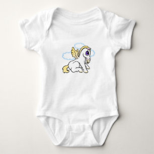 Baby Pegasus mit binky - Blondine Strampler