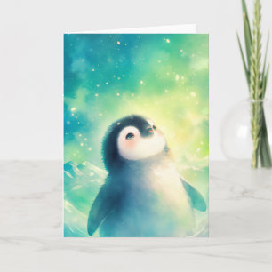 Baby Penguin Awe Karte
