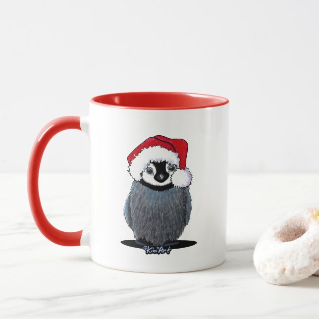 Baby Penguin Christmas Mug (Avec donut)