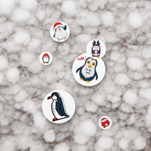 Baby Penguin Konfetti (baby penguin party confetti,kids birthday party,baby shower,graduation,night party, throwfunconfetti)