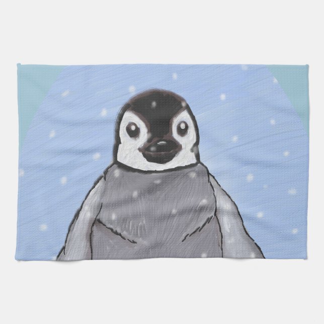 Baby Penguin. Küchentuch (Horizontal)