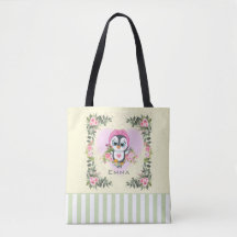 Baby Penguin Sac fourre-tout Jaune Personnalisé
