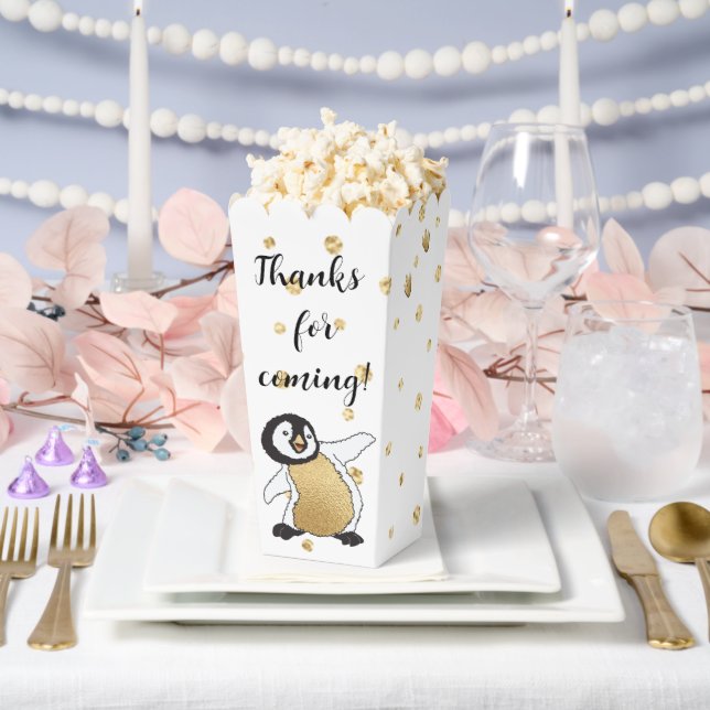 Baby Penguin und Mama Babydusche Geschenkschachtel (Hochzeit)