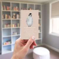 Baby Penguin Winter Pink Babydusche Buchungsanfrag