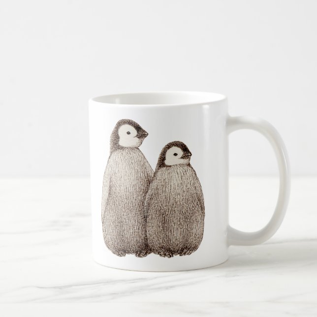 Baby Penquin Bruder-Tasse Kaffeetasse (Rechts)