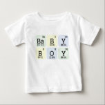 Baby Periodic Table Science Chemistry Teacher Boy Baby T-shirt<br><div class="desc">Zauber verwenden Elemente aus dem Periodensystem. Für die Chemie Lehrer und Wissenschaftler.</div>