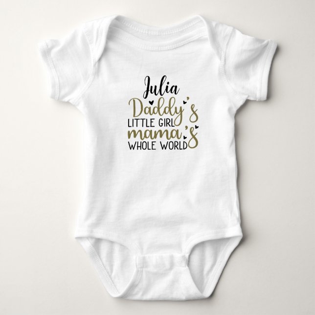 Baby Personalisiert Bodysuit Baby Strampler (Vorderseite)