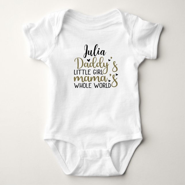 Baby Personalisiert Bodysuit Strampler (Vorderseite)